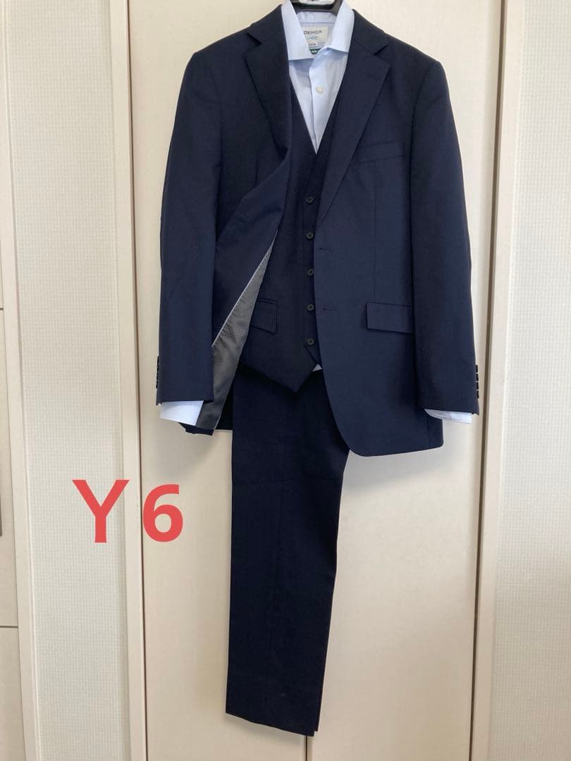 メンズスーツ3点セットアップ　シャツ　成人式　オリヒカ