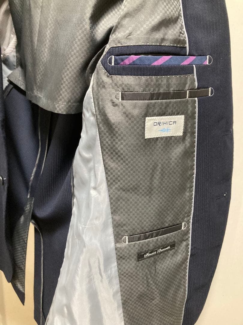 メンズスーツ3点セットアップ　シャツ　成人式　オリヒカ