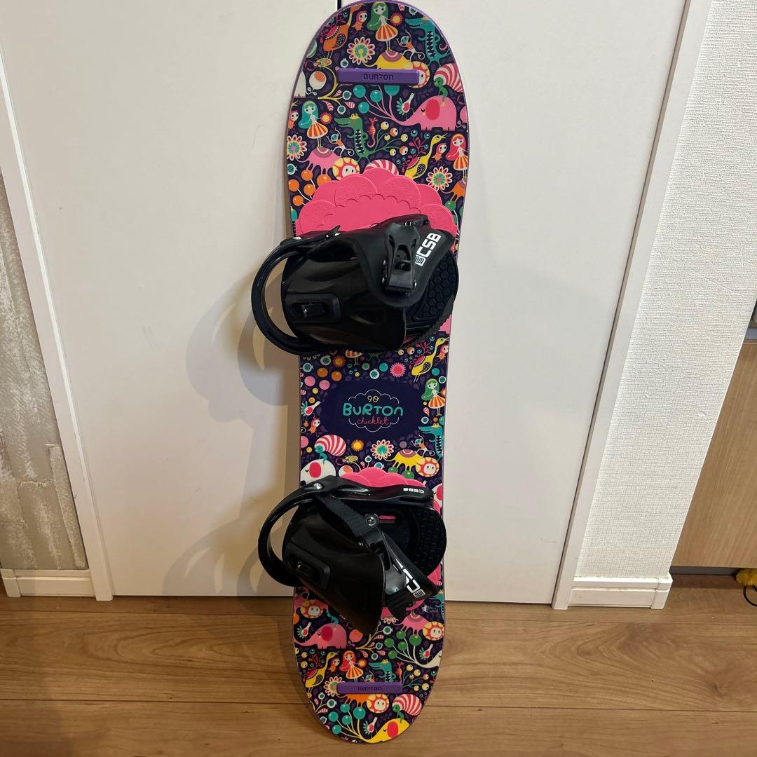 Burton スノーボード キッズ　カラフルデザイン90センチ