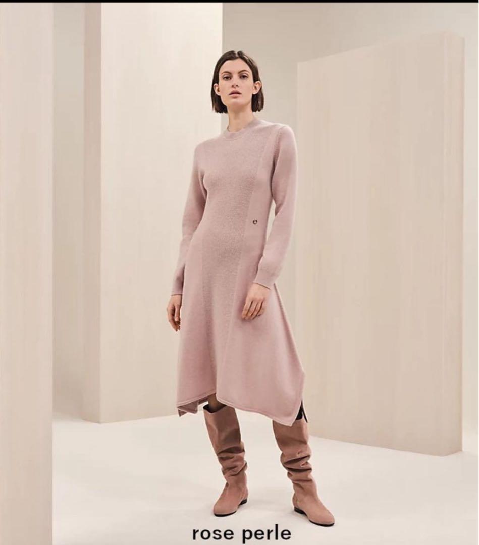 HERMES エルメス カシミアワンピース ガーメントあり