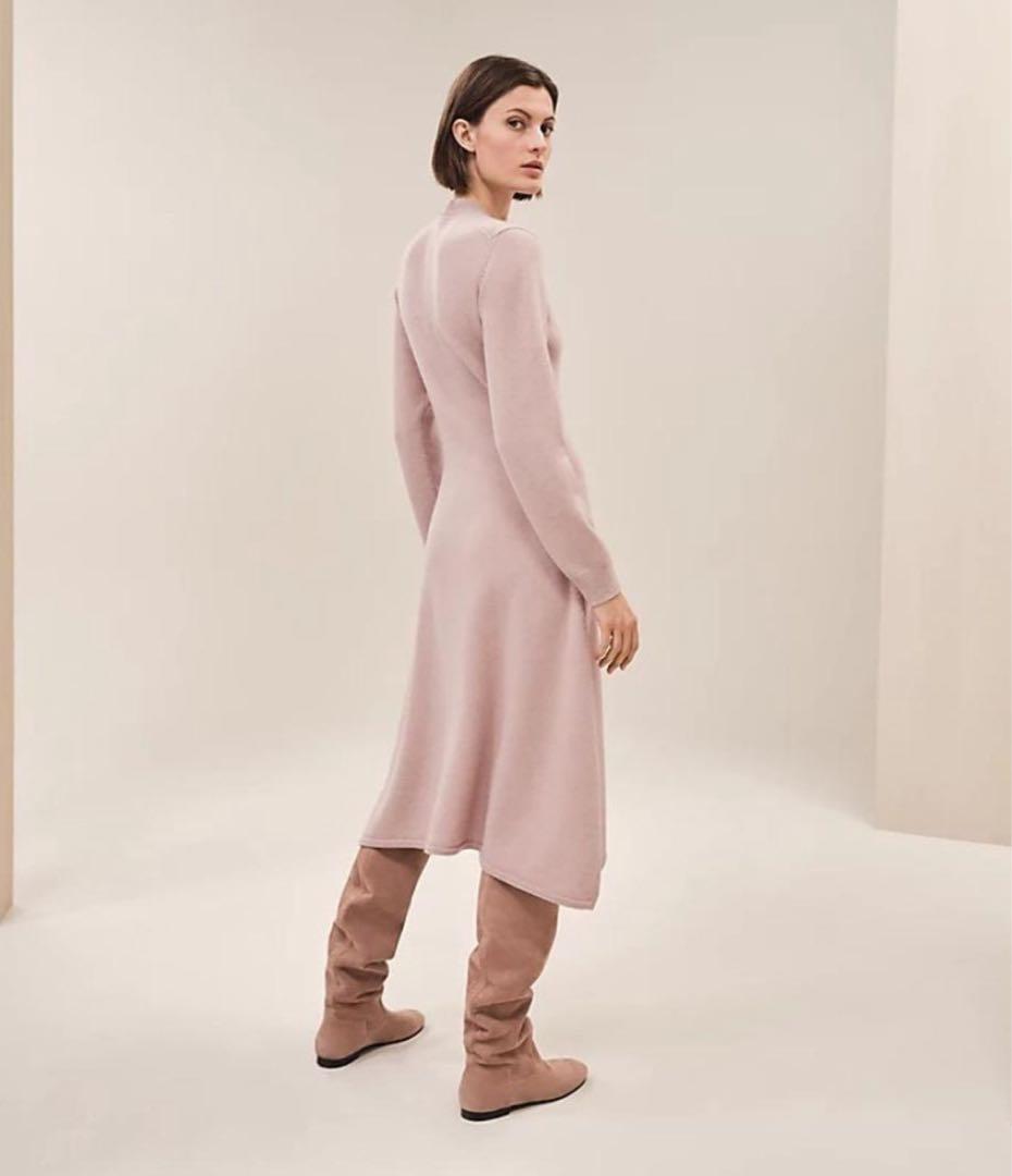 HERMES エルメス カシミアワンピース ガーメントあり