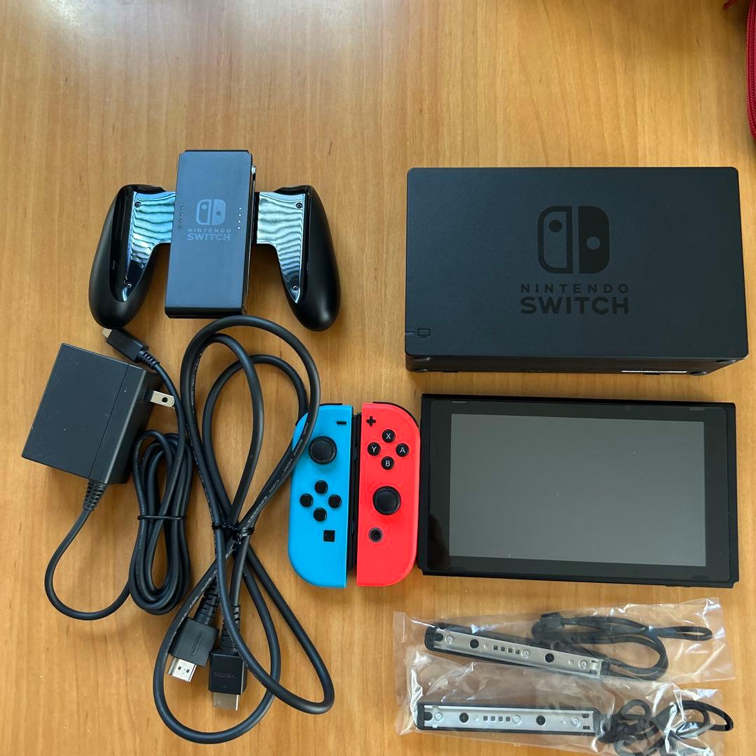 Nintendo Switch 本体 ネオンブルー/レッド + ケース/ゲーム