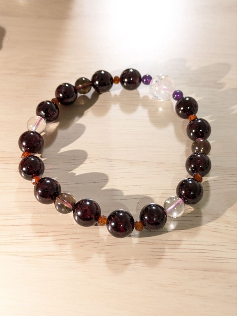 天然ガーネット ヘソナイトガーネット デザインブレス