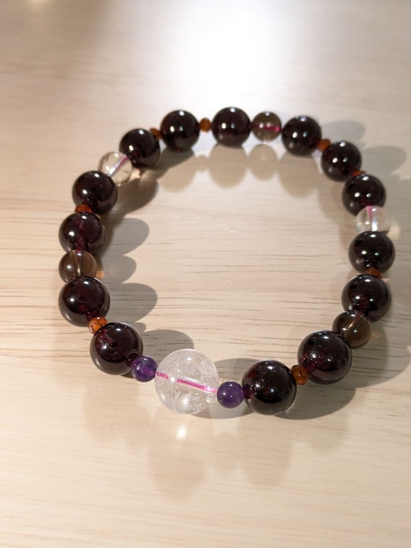 天然ガーネット ヘソナイトガーネット デザインブレス