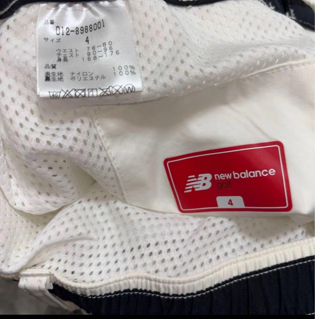 ニューバランスゴルフ　ゴルフパンツ　レインウェア　レインパンツ　4 メンズ　白