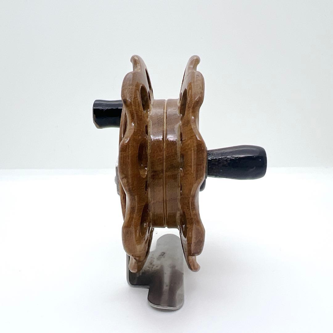 【希少】木製 タイコリール 欅 ケヤキ ヘチリール TSURUYA つるや釣具店