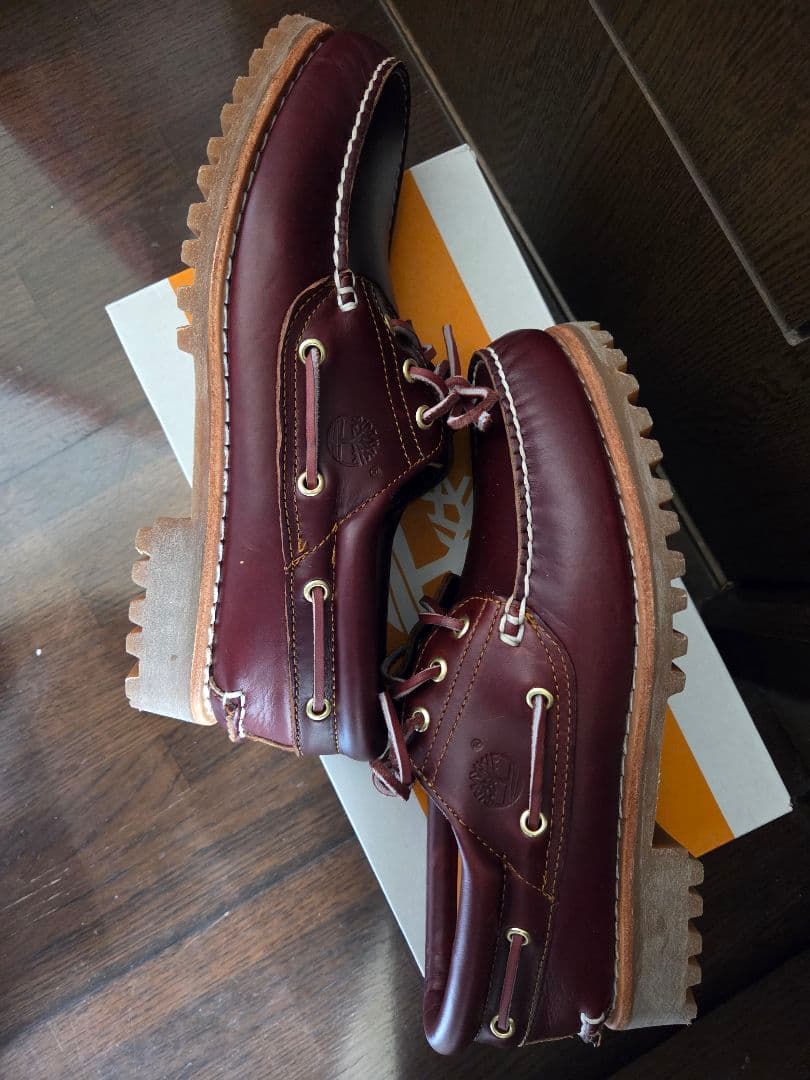 新品 Timberland 3eye Burgundy 27cm