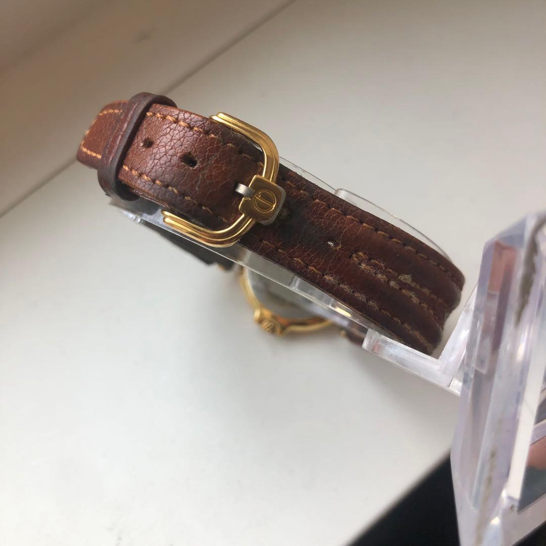 ダンヒル　ローマン　レザーベルト ホワイト文字盤 時計