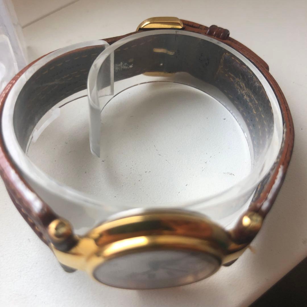 ダンヒル　ローマン　レザーベルト ホワイト文字盤 時計