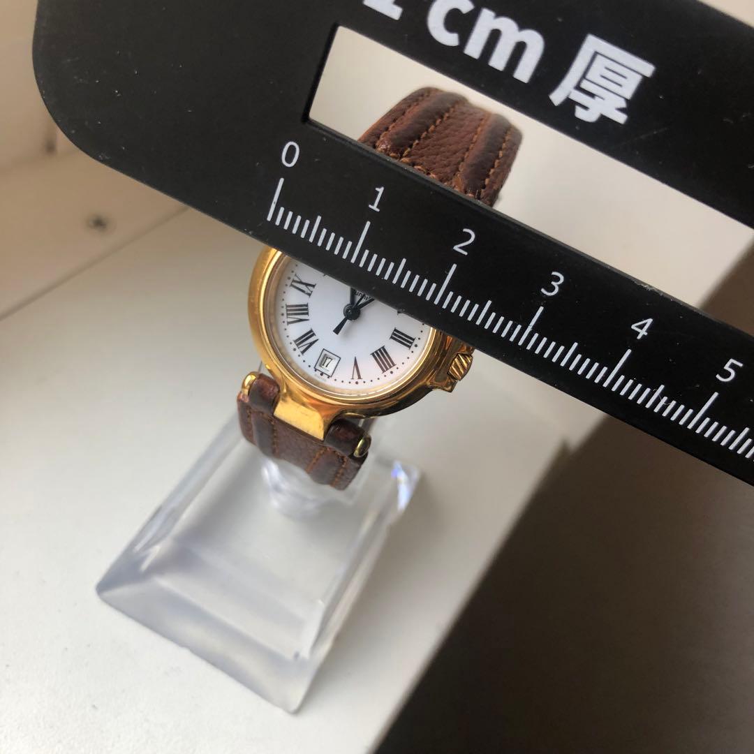 ダンヒル　ローマン　レザーベルト ホワイト文字盤 時計