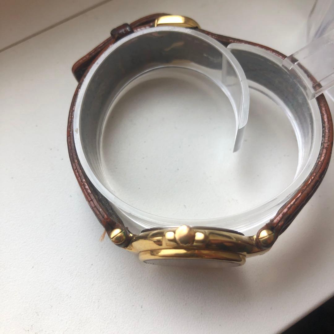 ダンヒル　ローマン　レザーベルト ホワイト文字盤 時計