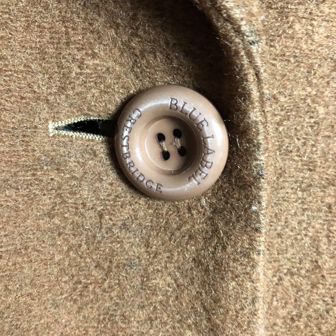 【美品】ブルーレーベルクレストブリッジ 女優襟チェスター ロングコート ウール