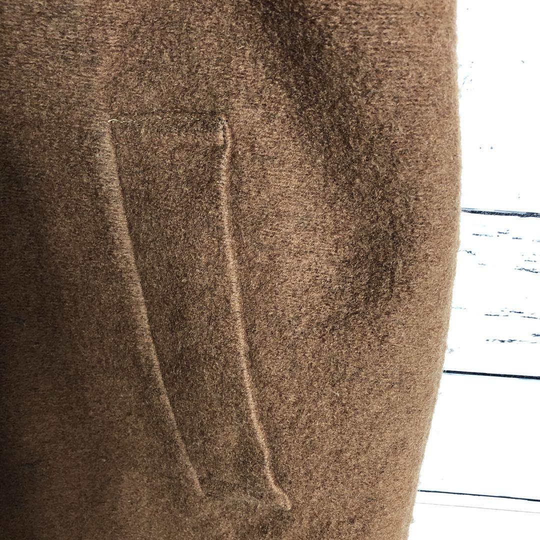 【美品】ブルーレーベルクレストブリッジ 女優襟チェスター ロングコート ウール