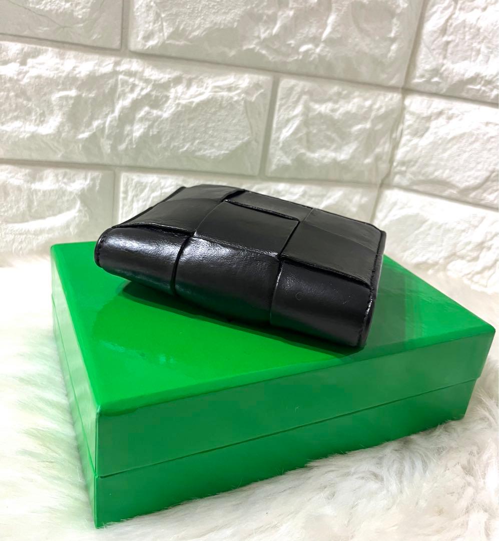 【marsya 様】BOTTEGA VENETA カセット三つ折り財布 巾着付き