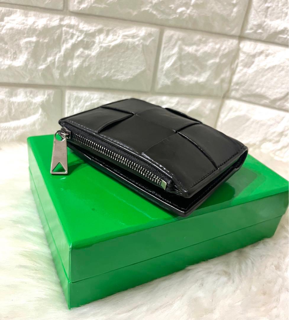 【marsya 様】BOTTEGA VENETA カセット三つ折り財布 巾着付き