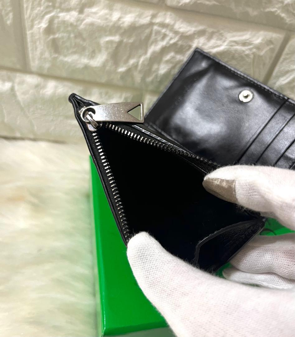 【marsya 様】BOTTEGA VENETA カセット三つ折り財布 巾着付き