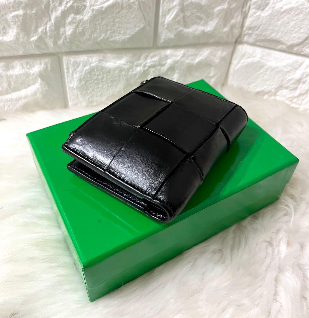 【marsya 様】BOTTEGA VENETA カセット三つ折り財布 巾着付き