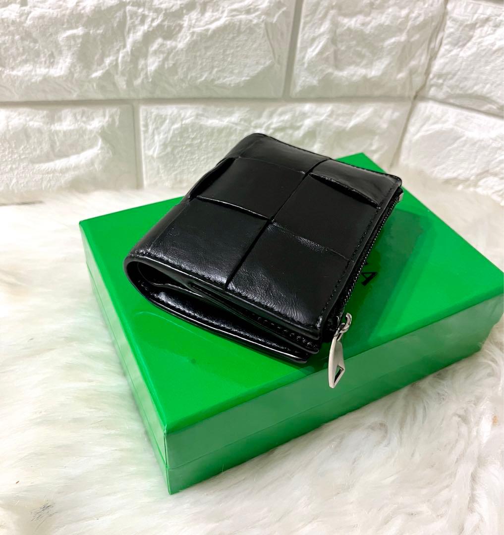 【marsya 様】BOTTEGA VENETA カセット三つ折り財布 巾着付き