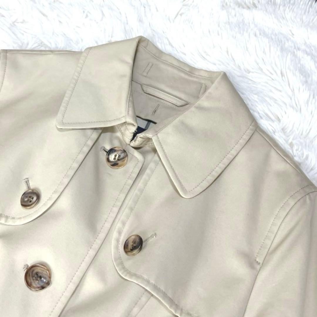 ✨極美品 バーバリー トレンチコート ノバチェック ハニーベージュ ベルト付きL