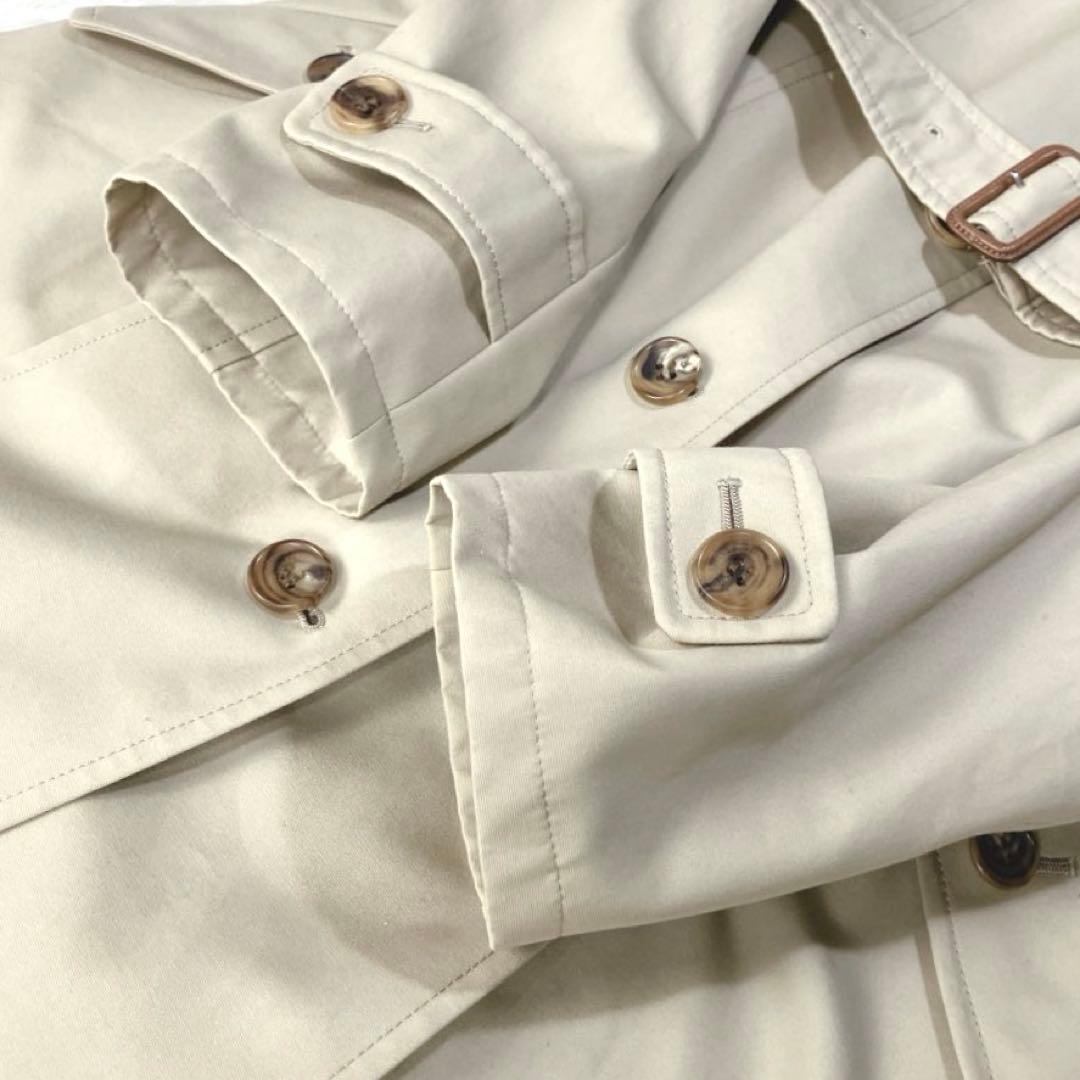 ✨極美品 バーバリー トレンチコート ノバチェック ハニーベージュ ベルト付きL