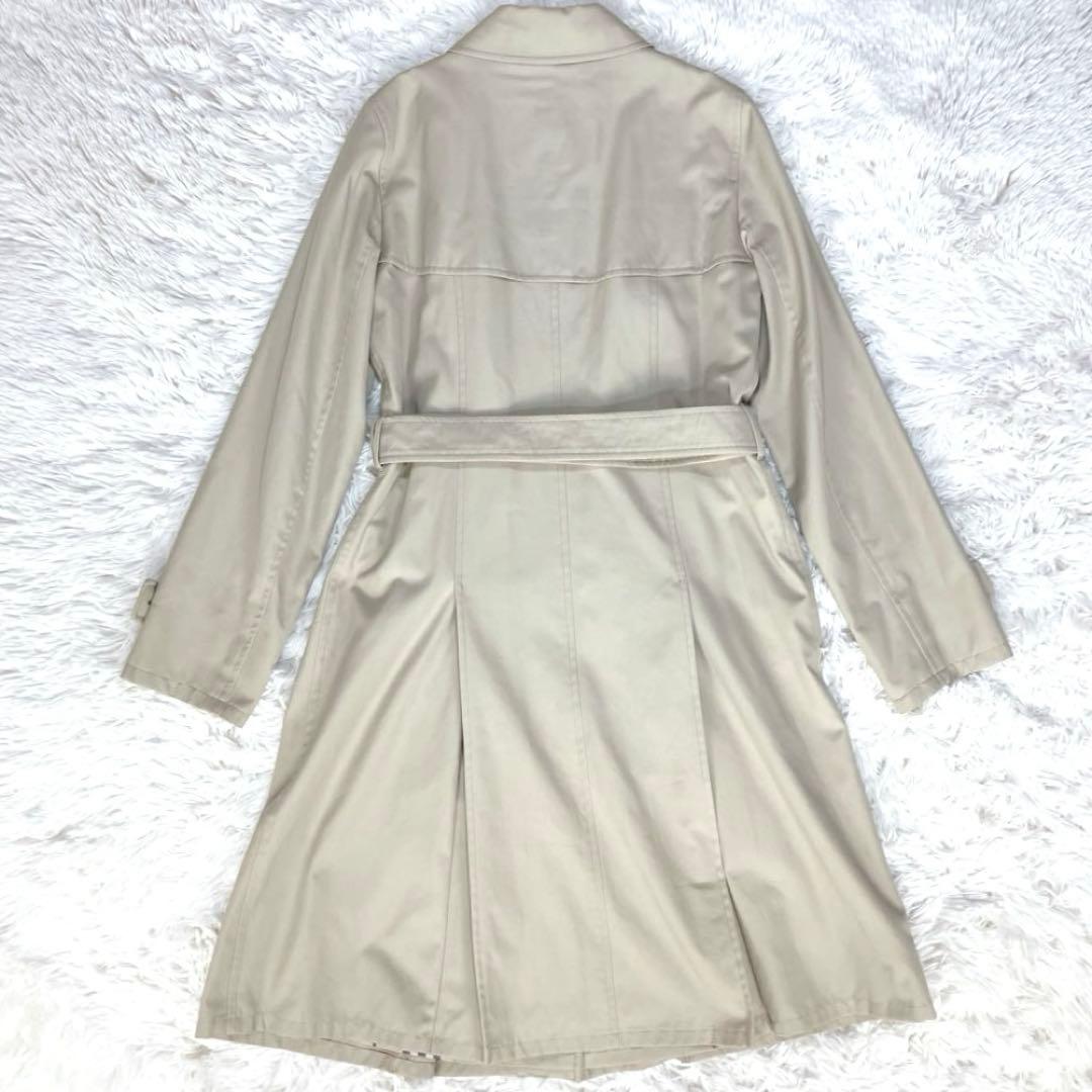 ✨極美品 バーバリー トレンチコート ノバチェック ハニーベージュ ベルト付きL