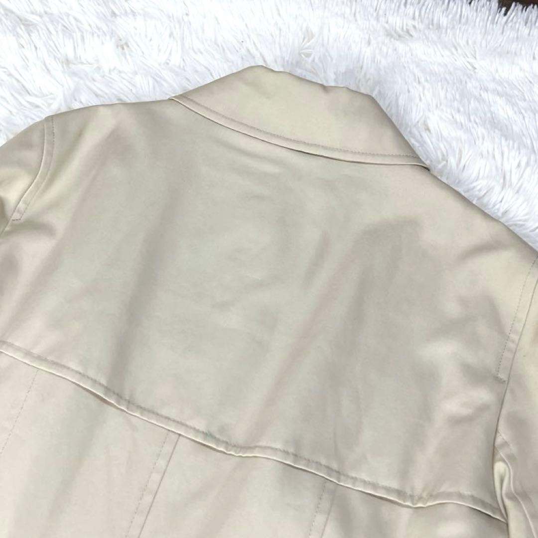 ✨極美品 バーバリー トレンチコート ノバチェック ハニーベージュ ベルト付きL