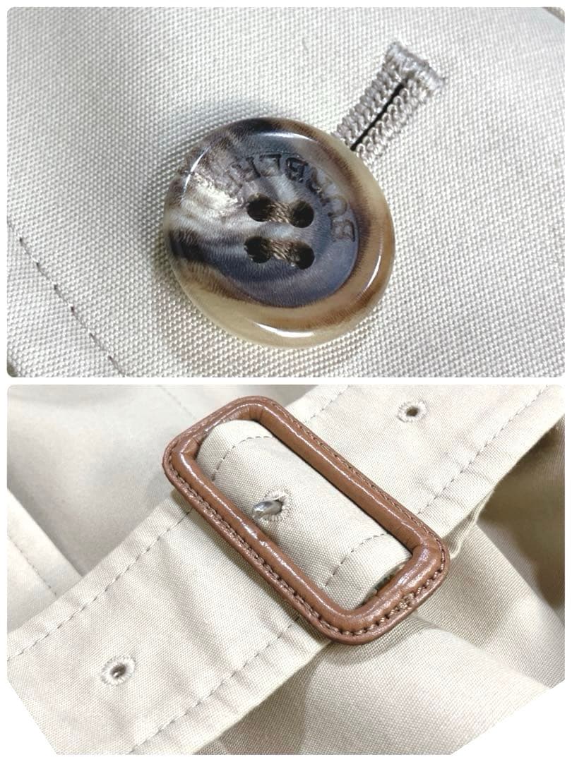 ✨極美品 バーバリー トレンチコート ノバチェック ハニーベージュ ベルト付きL