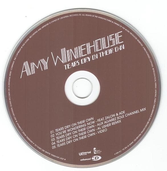 洋楽 Amy Winehouse Tears Dry On Their Own CD