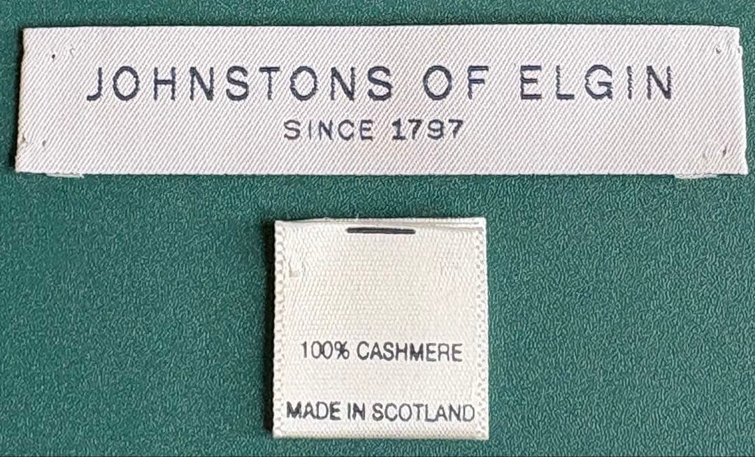 Johnstons 大判ストール カシミヤ100% タータンチェック