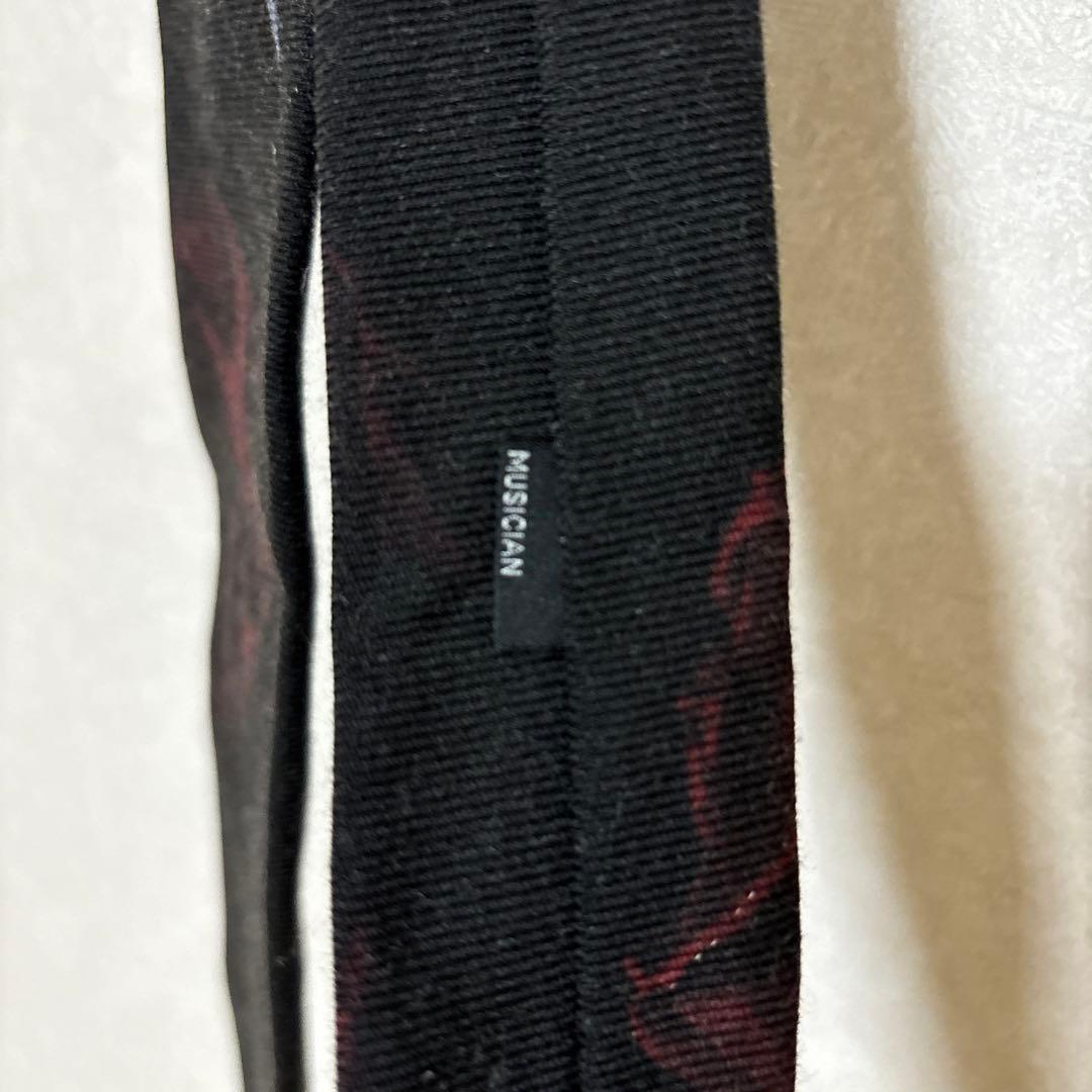 LADMUSICIAN 黒地 赤薔薇　ネクタイ