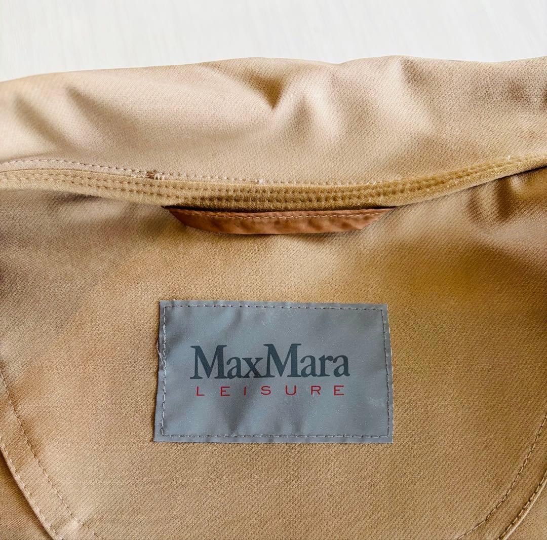 マックスマーラ　ベージュ キルティング ノースリーブ ダウンベスト