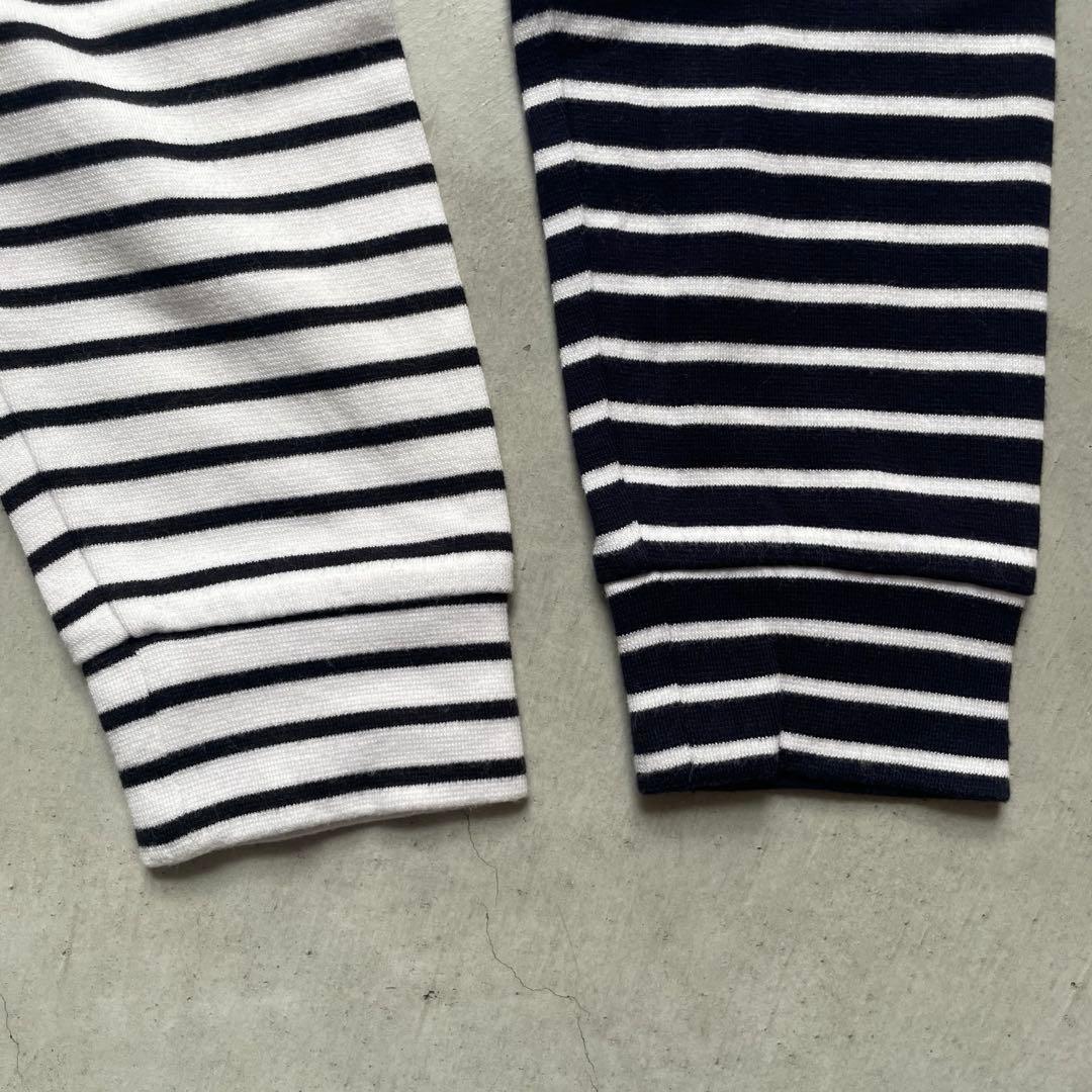 BEAMS GOLF ビームスゴルフ ハイネック 長袖Tシャツ ボーダー柄 M