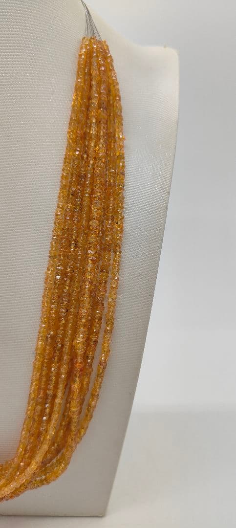 1823. スペサルタイトガーネットボタンカット9本連売り