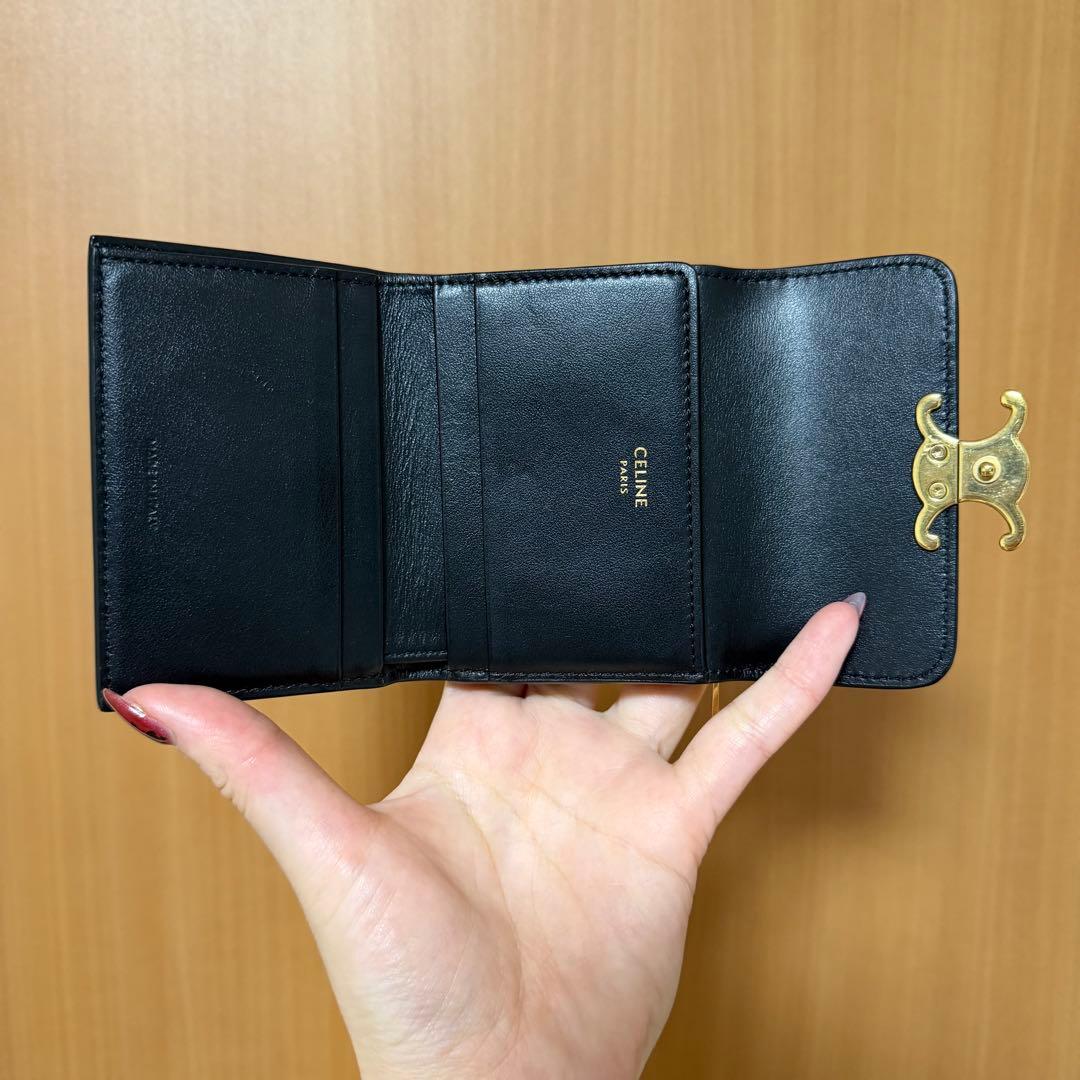 【美品】セリーヌ お財布 入れ付きコンパクトウォレット トリオンフ