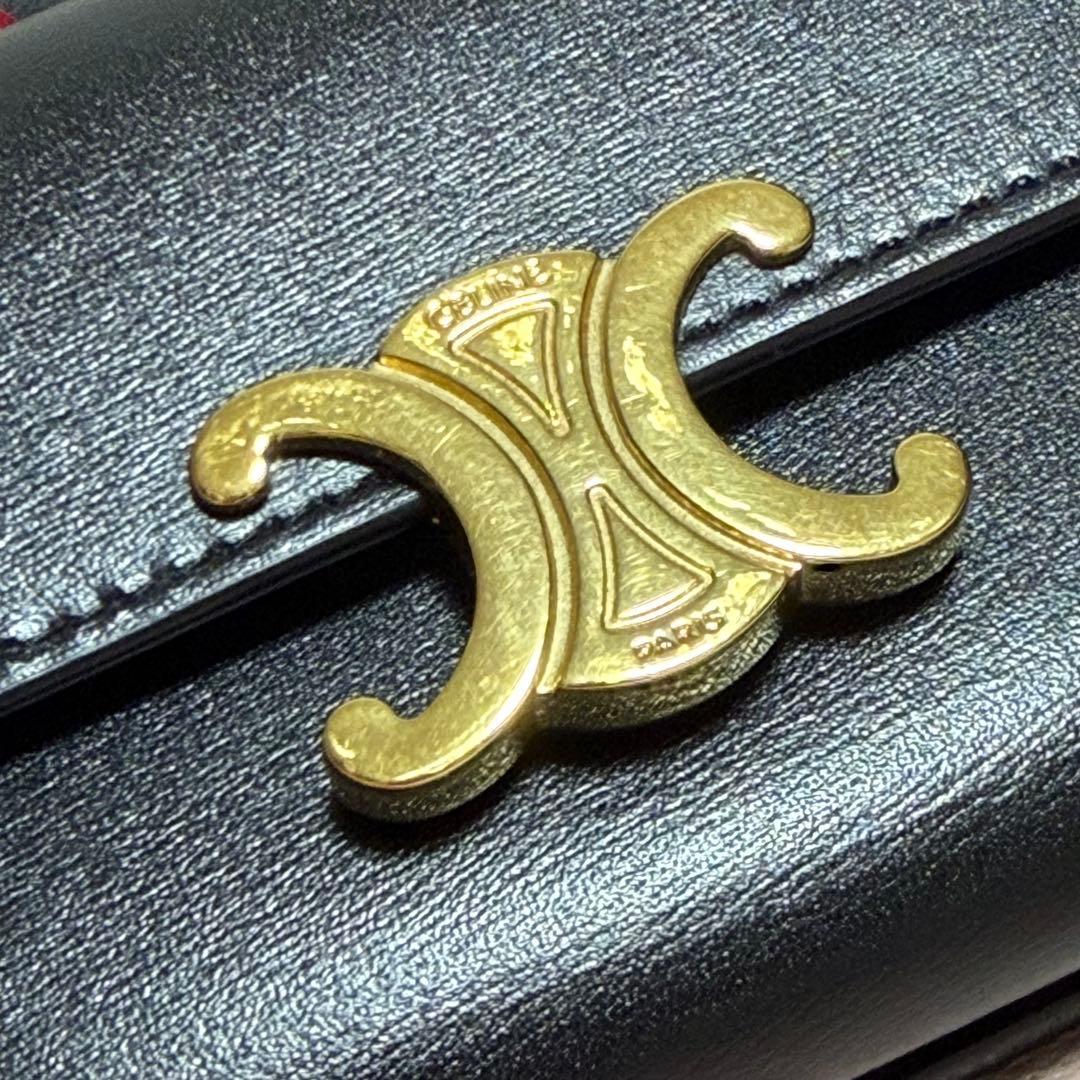 【美品】セリーヌ お財布 入れ付きコンパクトウォレット トリオンフ