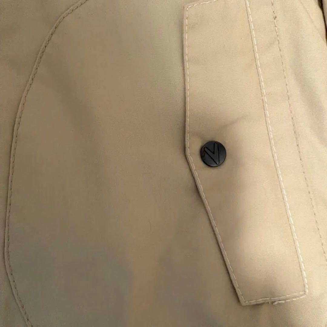 美品 VANSONコットンジャケット ベージュVS15105Sプロテクター L