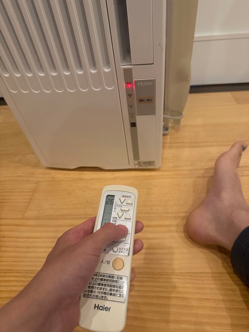 窓用エアコン　Haier JA-16S 2018年製造