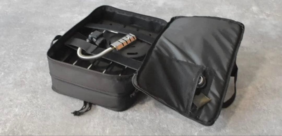 フラットバーナー　アミカルシュラフ フラットバーナーケース ブラック　セット