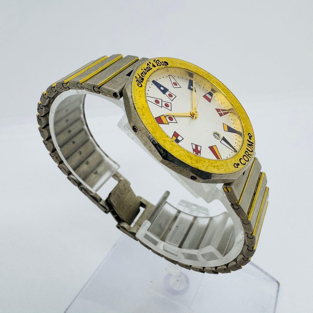 ✨CORUM✨コルム✨アドミラルズカップ✨クォーツ✨デイト✨コンビ✨腕時計✨
