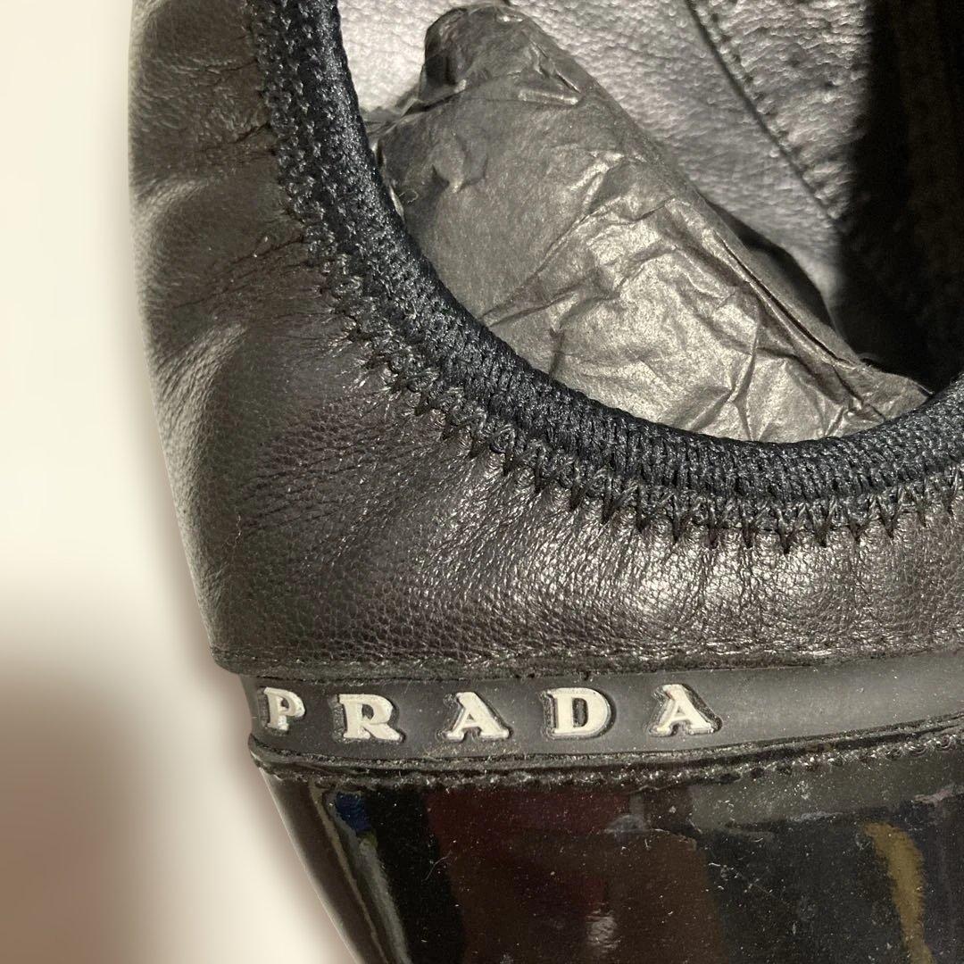 PRADA ブラック フラット　3F4359 37 1/2