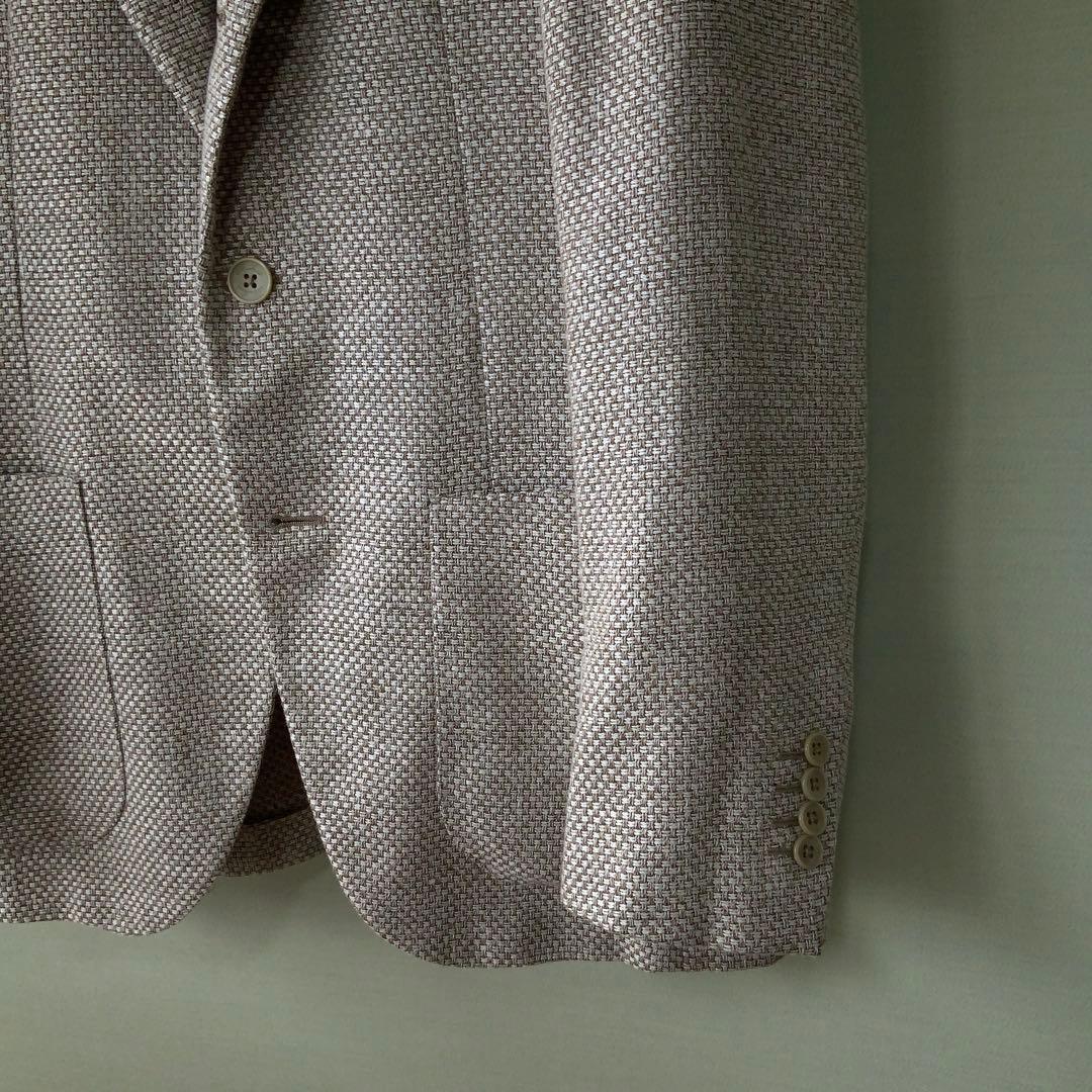 Belvestベルベスト ジャケット シルク リネン コットン44イタリア製