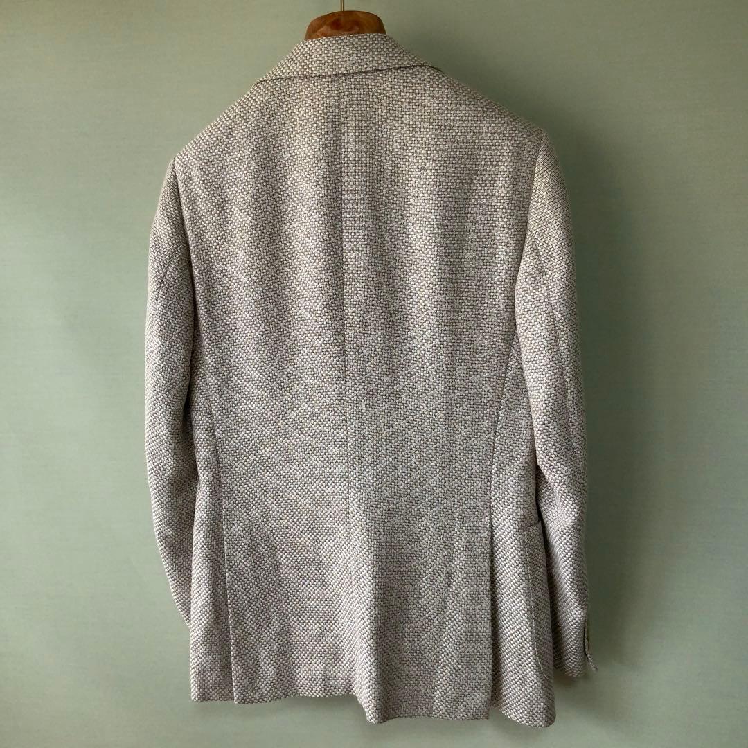 Belvestベルベスト ジャケット シルク リネン コットン44イタリア製