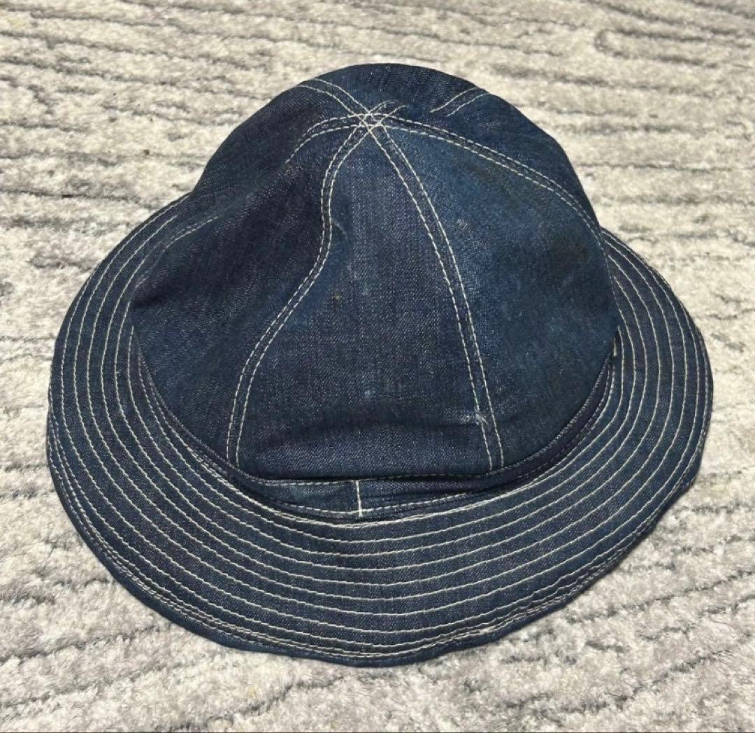 m37 ヴィンテージ生地　デニムハット　リメイク