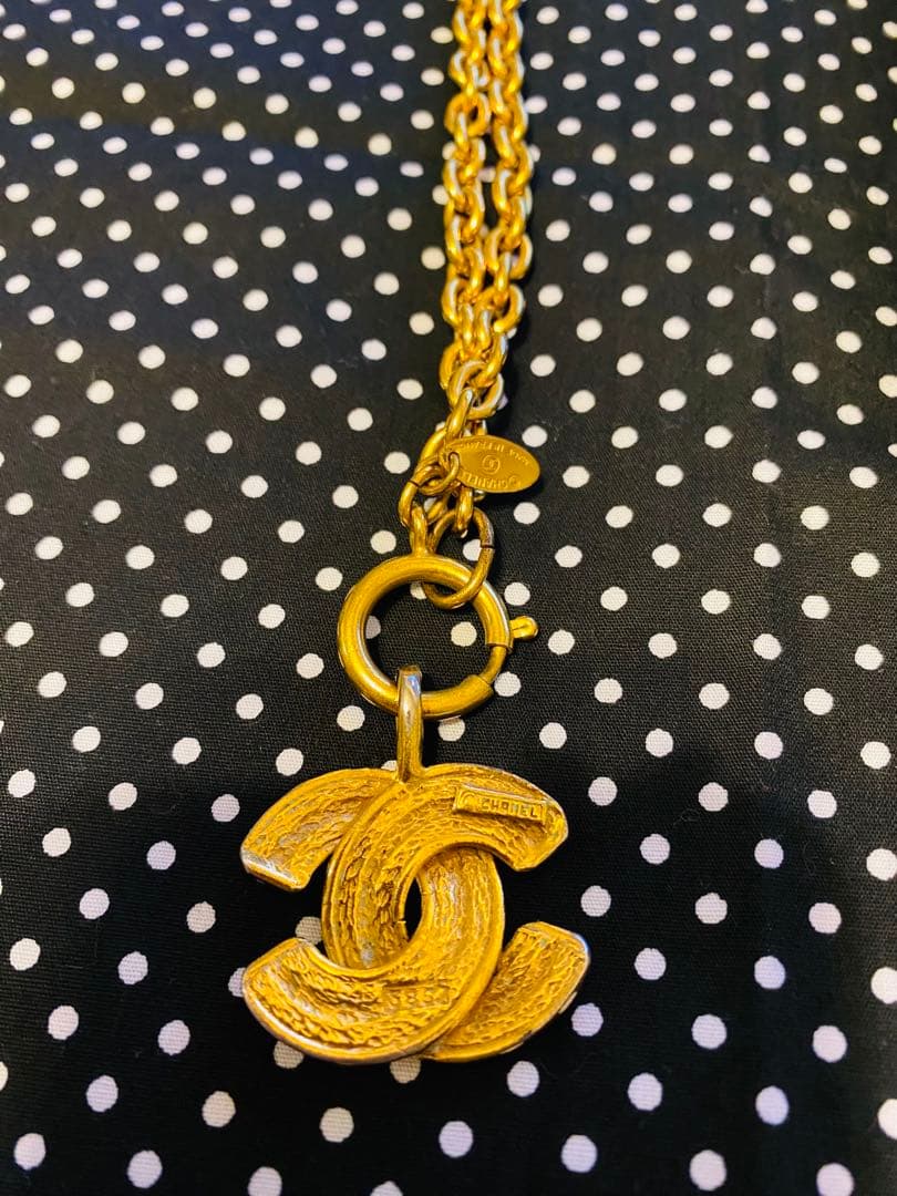 お得！希少！CHANEL シャネル　ヴィンテージ　マトラッセココマークネックレス