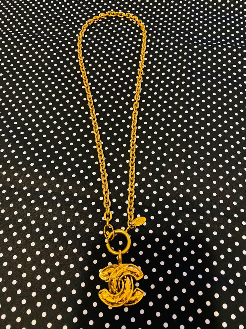 お得！希少！CHANEL シャネル　ヴィンテージ　マトラッセココマークネックレス