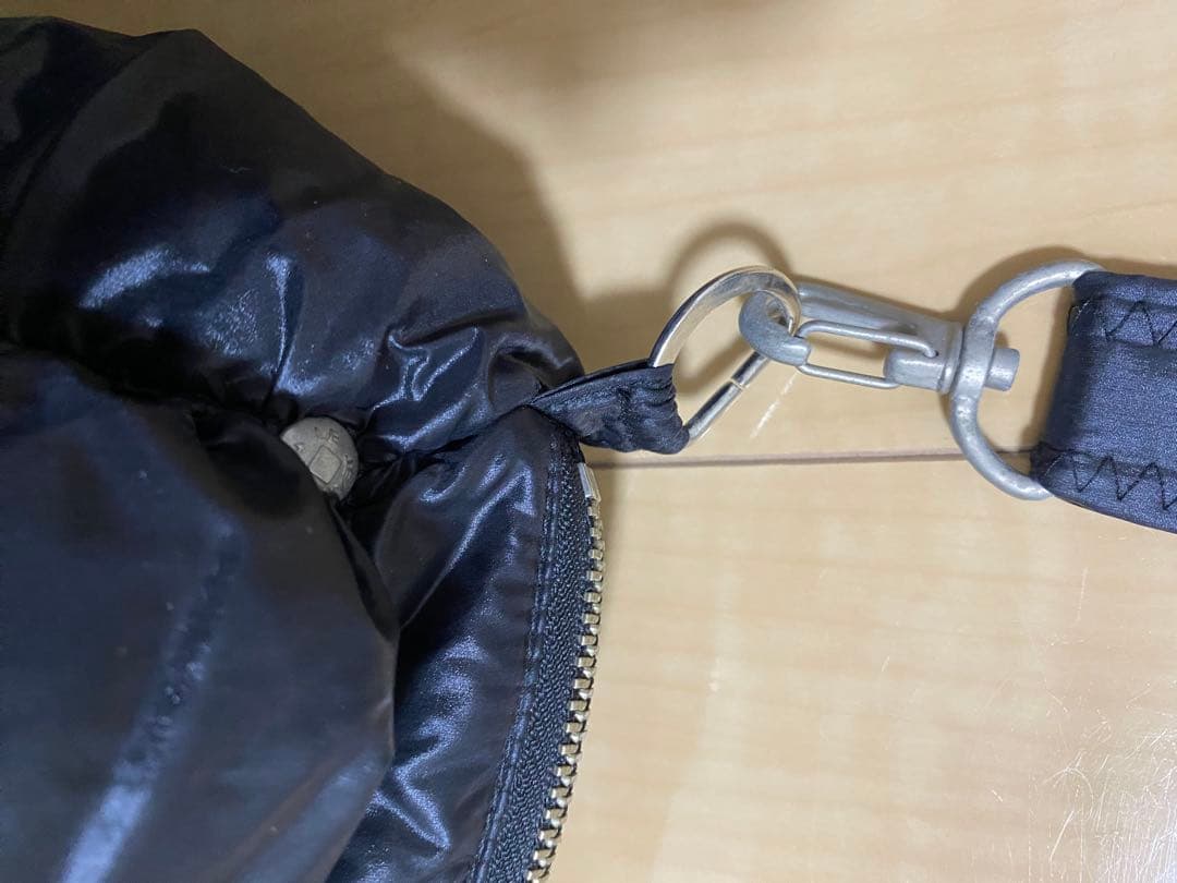 マリテフランソワジルボー　パフデザイン 黒 ショルダーバッグ