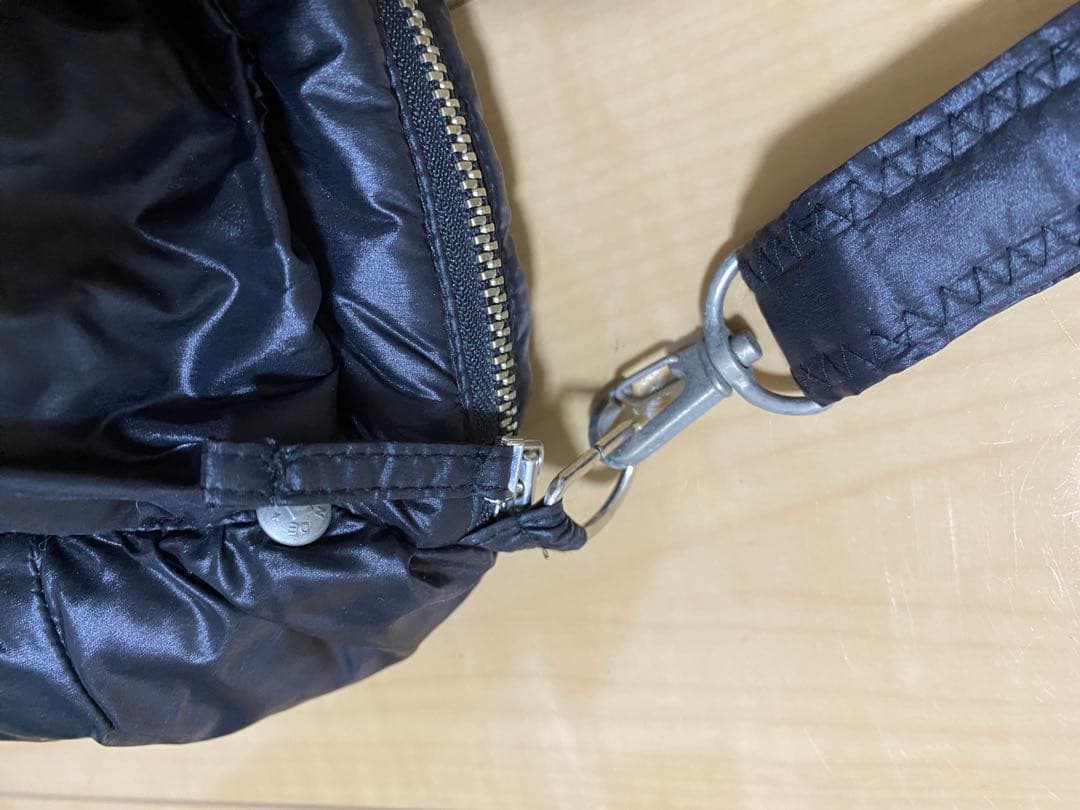 マリテフランソワジルボー　パフデザイン 黒 ショルダーバッグ