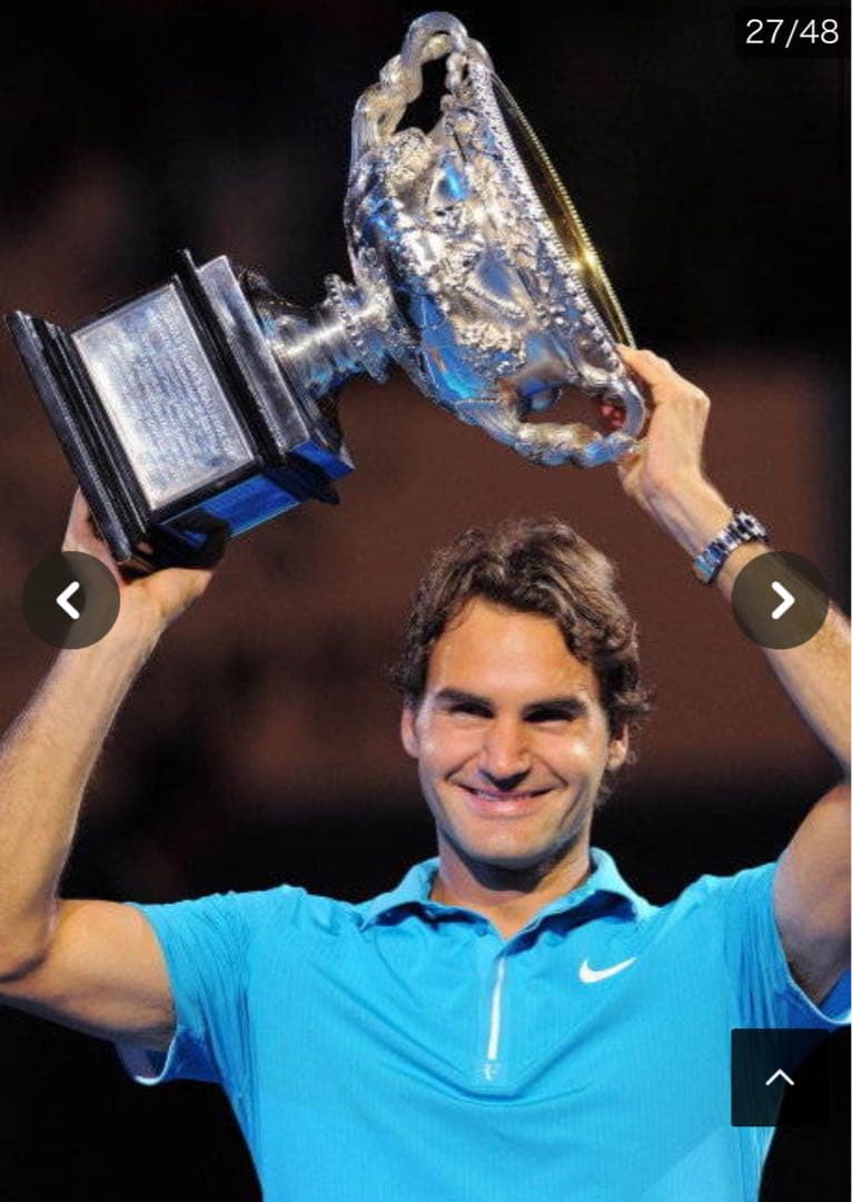 『レア』フェデラー　2010年　全豪オープン　優勝　シャツ　ナイキ　テニス