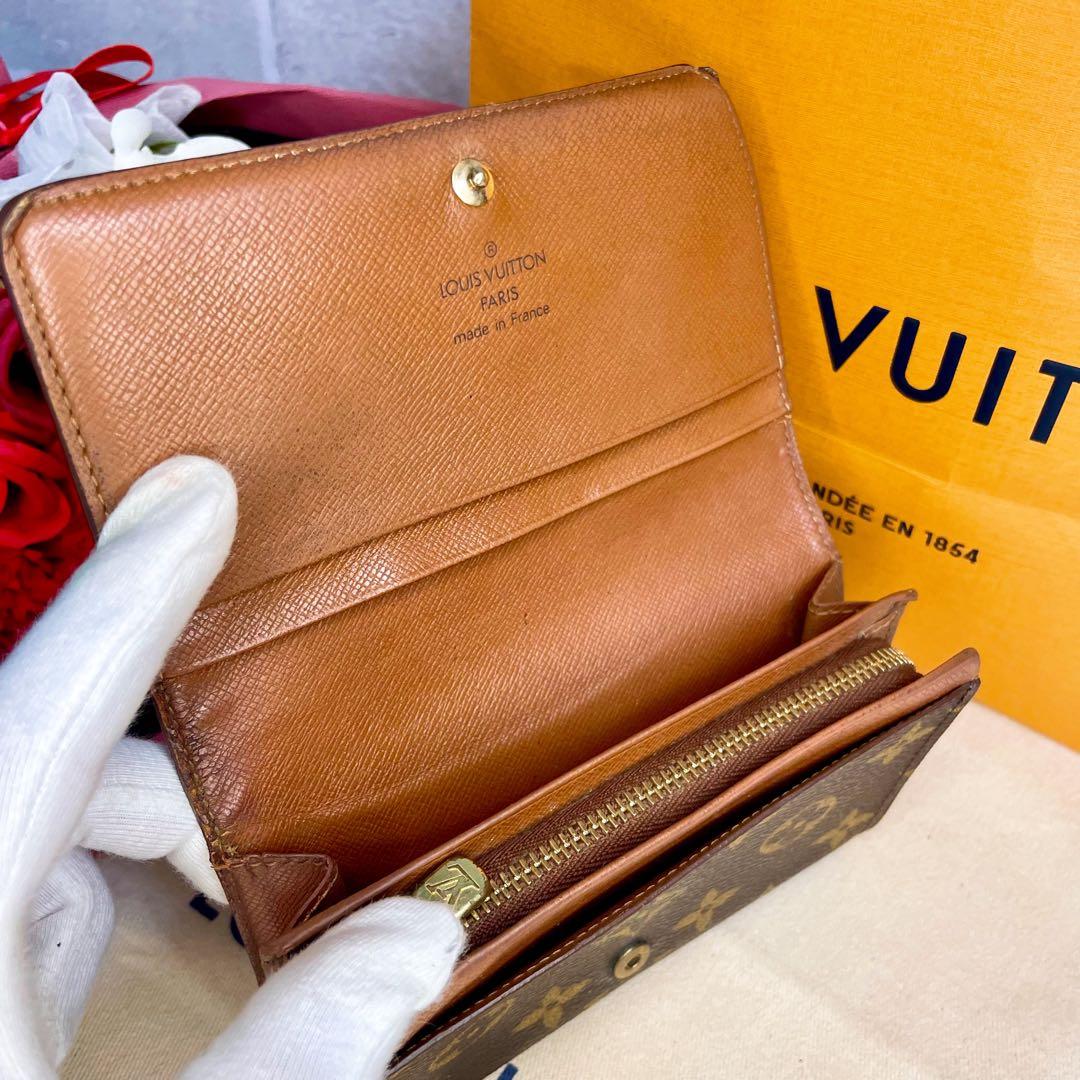 ✨超美品✨️ルイヴィトン モノグラム ポルトモネ ビエ トレゾール 二つ折り財布