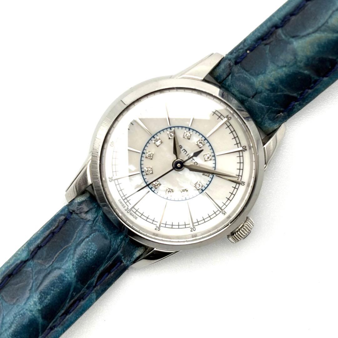 【美品・稼働】ハミルトン Hamilton レイルロード ダイヤ H403110